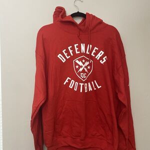 XFL Official DC Defenders Hoodie Pullover size L Men GIII Sports Carl Banks NWT